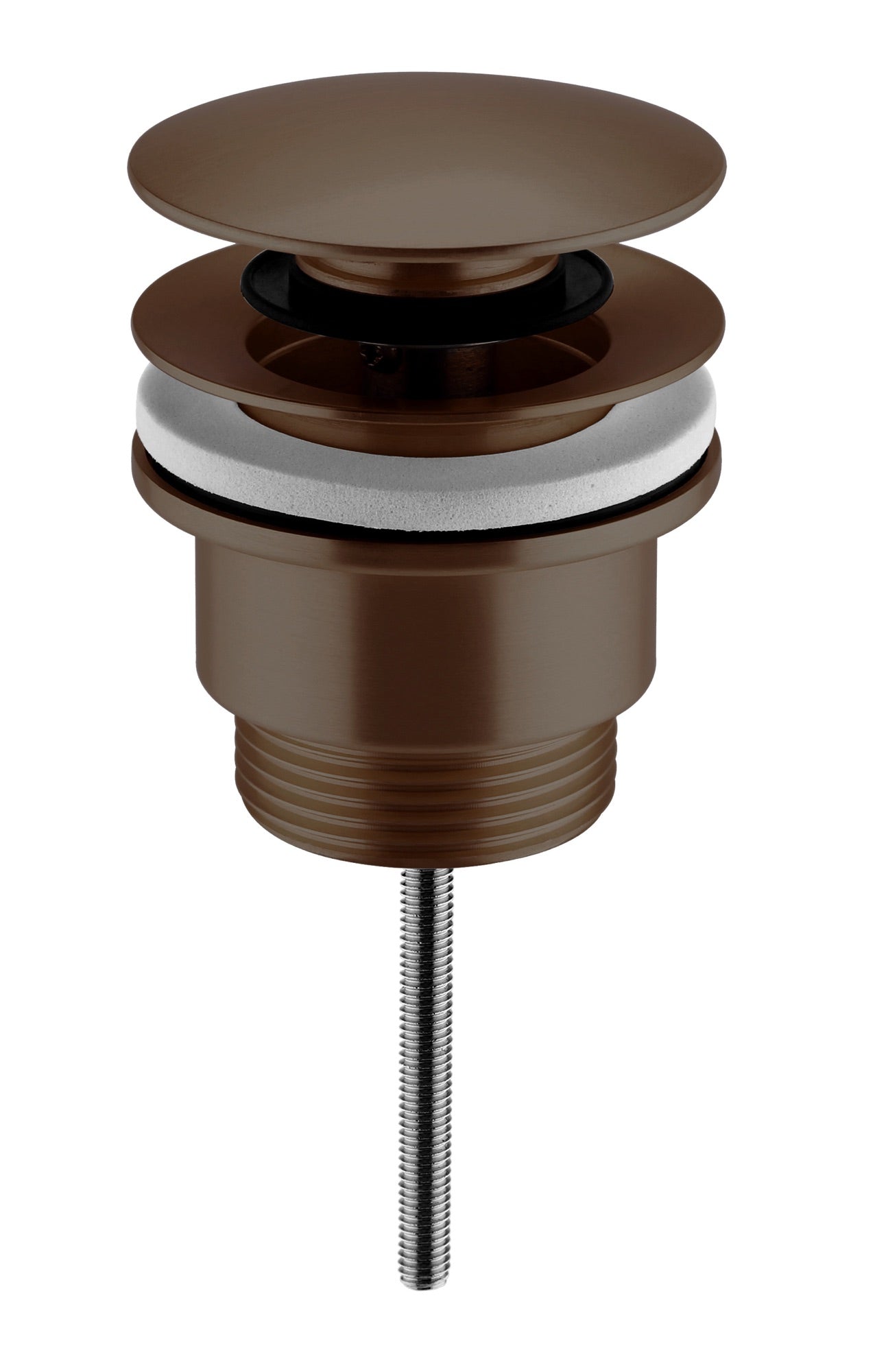 Push Button Basin Universal Waste CP Large Cap - Brushed Bronze (RA8277)